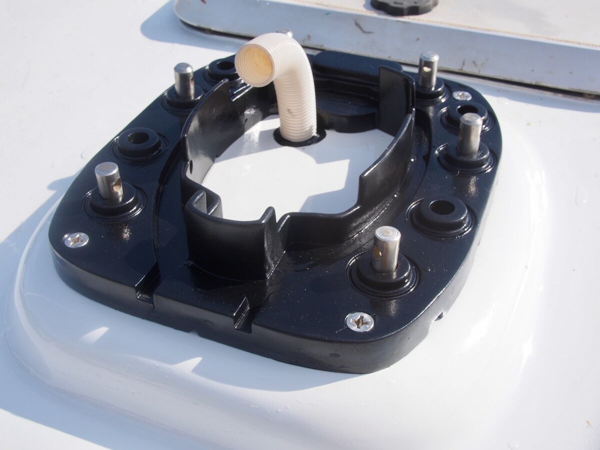 Rebuilt teak mast base